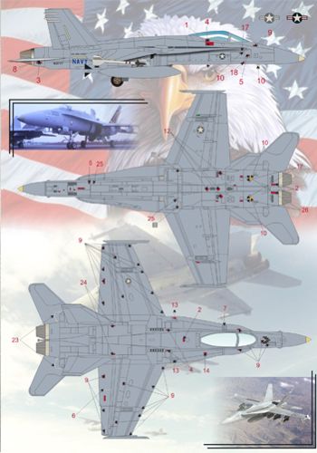 Print Scale PSL72045 1:72 McDonnell-Douglas F/A-18C Hornet Part 2 1