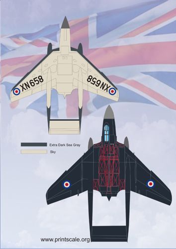 Print Scale PSL72050 1:72 de Havilland Sea Vixen FAW.1/2 Decals