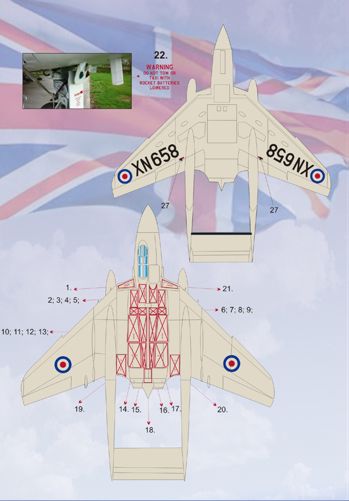 Print Scale PSL72050 1:72 de Havilland Sea Vixen FAW.1/2 Decals