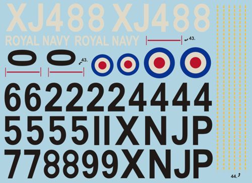 Print Scale PSL72050 1:72 de Havilland Sea Vixen FAW.1/2 Decals