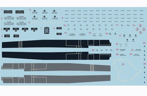 Print Scale PSL72053 1:72 F/A-18C Hornet Part 3 Lancers Decal Set