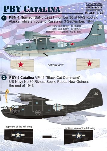 Print Scale PSL72054 1:72 Consolidated PBY Catalina The complete set 2