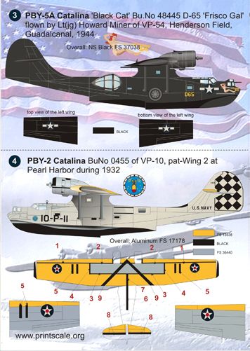 Print Scale PSL72054 1:72 Consolidated PBY Catalina The complete set 2