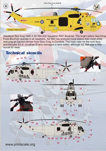 Print Scale PSL72056 1:72 Westland WS-61 Sea King