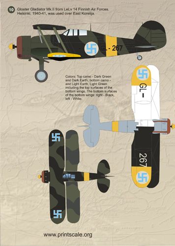 Print Scale PSL72063 1:72 Gloster Gladiator Part 2 1