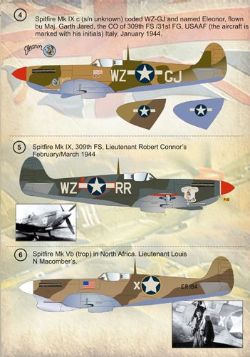 Print Scale PSL72064 1:72 Spitfire American Spitfire Aces 1