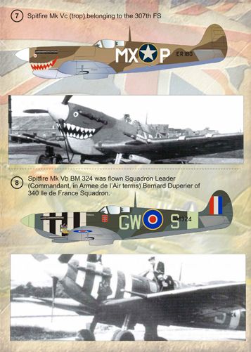 Print Scale PSL72064 1:72 Spitfire American Spitfire Aces 1