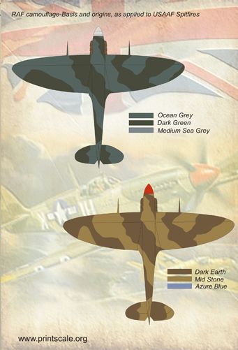 Print Scale PSL72064 1:72 Spitfire American Spitfire Aces 1