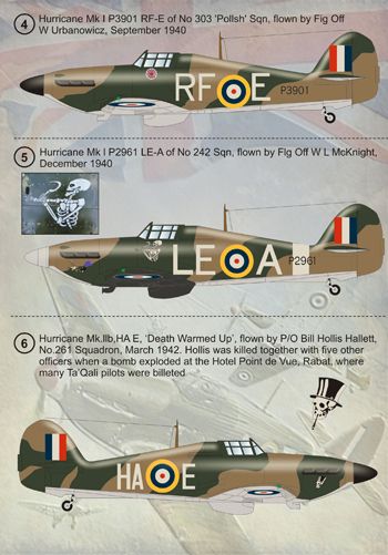 Print Scale PSL72065 1:72 Hawker Hurricane Mk.I Battle Of Britain Aces 1