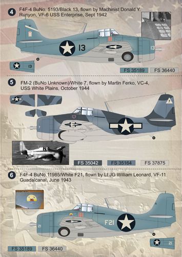Print Scale PSL72066 1:72 Grumman Wildcat and Martlet Aces / 72-066 / 1