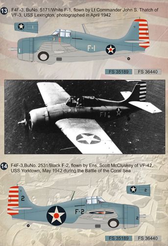 Print Scale PSL72066 1:72 Grumman Wildcat and Martlet Aces / 72-066 / 1
