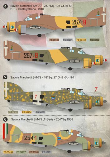 Print Scale PSL72074 1:72 Savoia-Marchetti SM.79 'Sparviero' 1