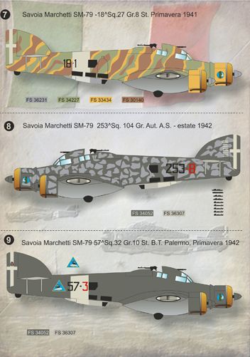 Print Scale PSL72074 1:72 Savoia-Marchetti SM.79 'Sparviero' 1