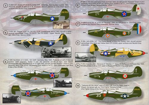 Print Scale PSL72077 1:72 Bell P-39 Airacobra 1