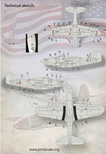 Print Scale PSL72077 1:72 Bell P-39 Airacobra 1
