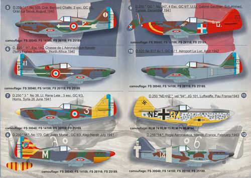 Print Scale PSL72078 1:72 Dewoitine D.520