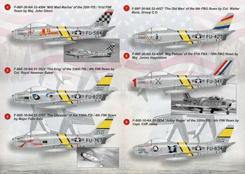 Print Scale PSL72079 1:72 North-American F-86E Sabre DOUBLE SHEET! 1