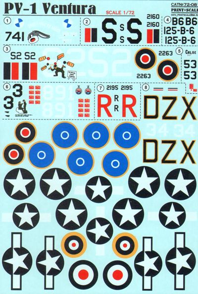 Print Scale PSL72081 1:72 Lockheed PV-1 Ventura