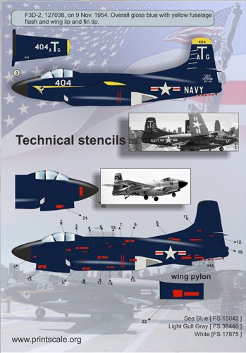 Print Scale PSL72087 1:72 Douglas F3D-2 Skyknight