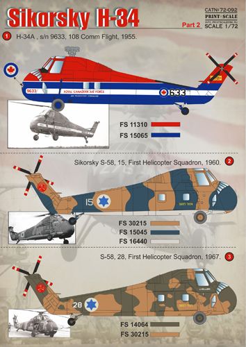 Print Scale PSL72092 1:72 Sikorsky H-34 Part-2 1