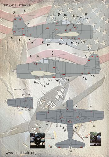 Print Scale PSL72094 1:72 Grumman F6F Hellcat 1