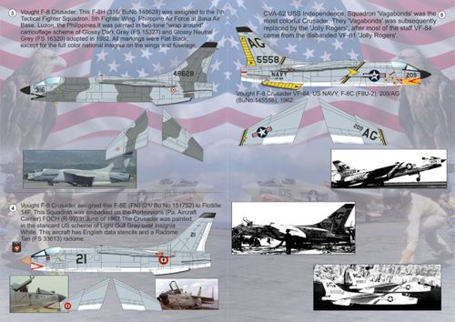 Print Scale PSL72095 1:72 Vought F-8 Crusader 1