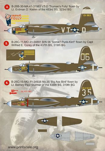 Print Scale PSL72097 1:72 Martin B-26 Marauder 1