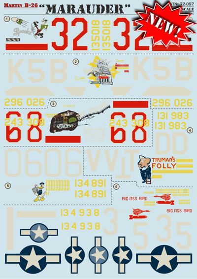 Print Scale PSL72097 1:72 Martin B-26 Marauder 1