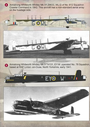 Print Scale PSL72099 1:72 Armstrong-Whitworth A.W.38 Whitley Decals