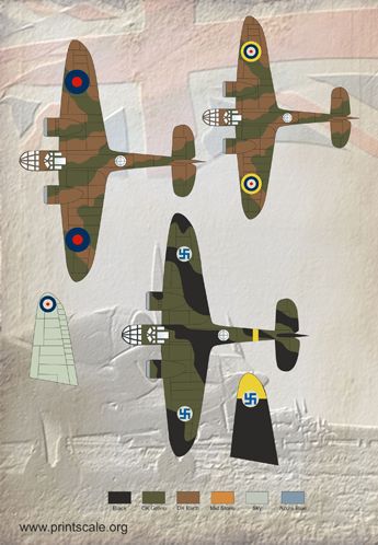 Print Scale PSL72100 1:72 Bristol Blenheim 1