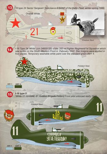Print Scale PSL72101 1:72 Polikarpov I-16 1