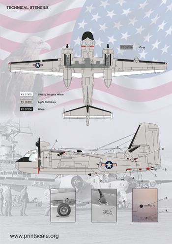 Print Scale PSL72104 1:72 Grumman S-2 Tracker 1