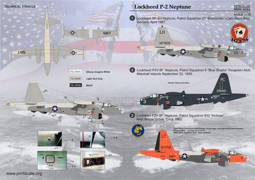 Print Scale PSL72106 1:72 Lockheed P-2 Neptune 1