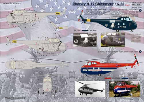 Print Scale PSL72107 1:72 Sikorsky H-19 Part 1 1