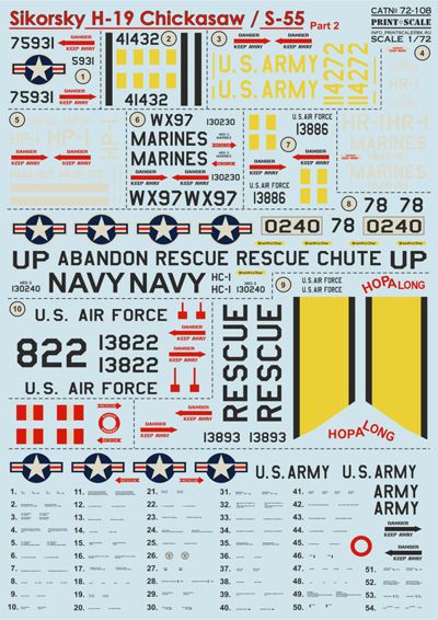 Print Scale PSL72108 1:72 Sikorsky H-19 Part 2 1