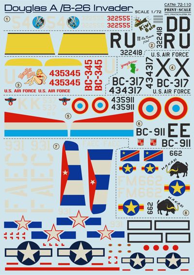 Print Scale PSL72110 1:72 Douglas A-26 Invader 1