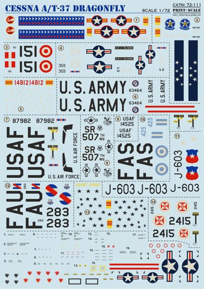 Print Scale PSL72111 1:72 Cessna A-37 Dragonfly 1