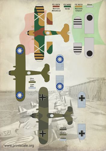 Print Scale PSL72114 1:72 Fiat CR.32 1.Fiat CR.32