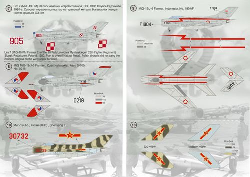 Print Scale PSL72115 1:72 Mikoyan MIG-19 Farmer 1