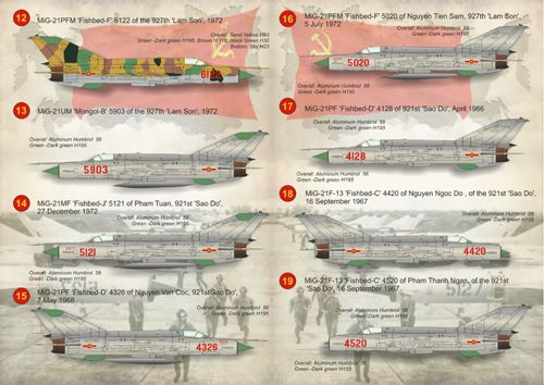 Print Scale PSL72116 1:72 MIG Air force of the Vietnam war 1