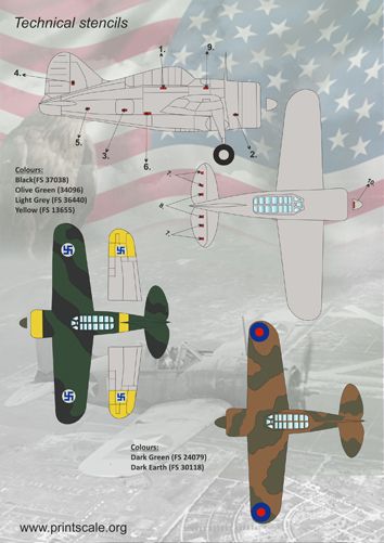 Print Scale PSL72117 1:72 Brewster F2A Buffalo 1