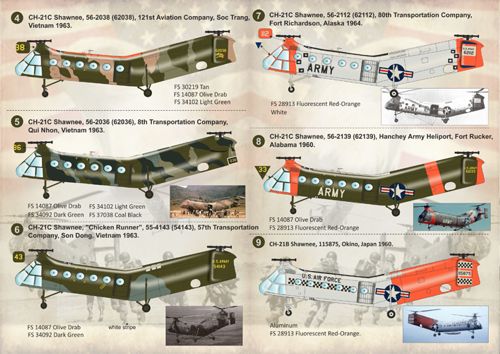Print Scale PSL72118 1:72 Piasecki H-21 Shawnee 1