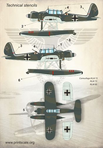 Print Scale PSL72119 1:72 Arado Ar-196 1