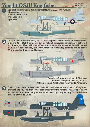 Print Scale PSL72122 1:72 Vought OS2U Kingfisher 1