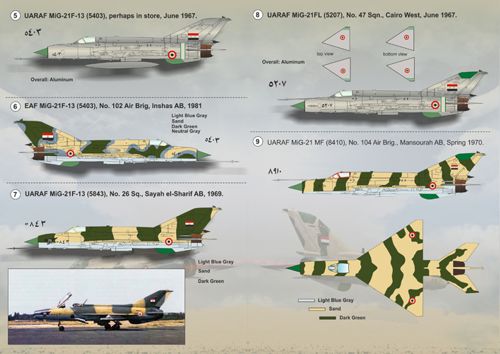 Print Scale PSL72126 1:72 MiG-19 & MiG-21 Arab Air Force