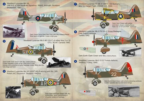 Print Scale PSL72129 1:72 Westland Lysander Mk.II/Mk.III