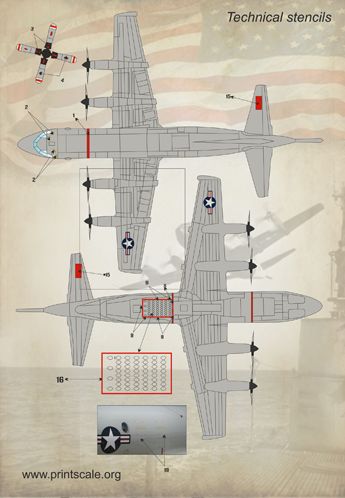 Print Scale PSL72132 1:72 Lockheed P-3C Orion 1
