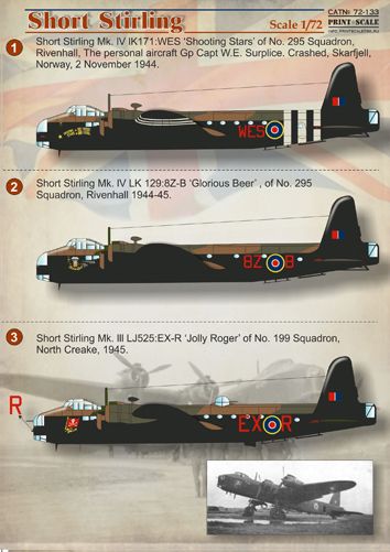 Print Scale PSL72133 1:72 Short Stirling 1