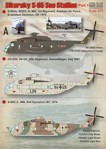 Print Scale PSL72134 1:72 Sikorsky S-65 Sea Stallion Part 1 1