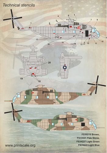 Print Scale PSL72134 1:72 Sikorsky S-65 Sea Stallion Part 1 1